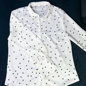 Polka Dot Button Down Shirt
